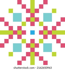 pixel art snow figures for games or applications