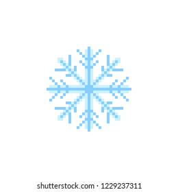 Pixel art snowflake vector icon. Sign for web, mobile design and 8 bit games.
Vector illustration. Christmas, winter, holiday symbol.