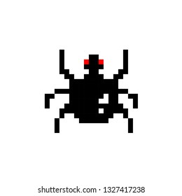 
pixel art spider