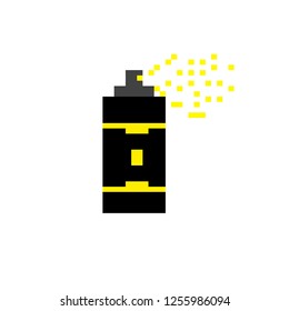 pixel art of spray can