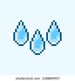 pixel art style, 18 bit style rain vector