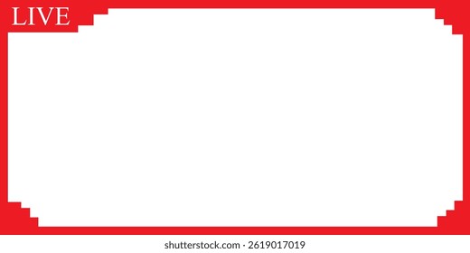 Pixel art style live streaming frame.