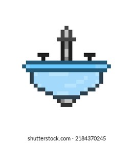 pixel art style, old videogames style, retro style 18 bit wastafel vector