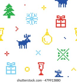 3,442 Happy new year pixel art Images, Stock Photos & Vectors ...