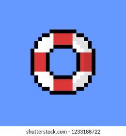 pixel art summer Life ring