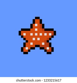 pixel art summer  starfish