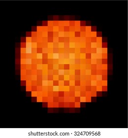 Pixel Art Sun