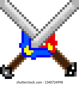 pixel art sword-