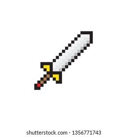 Pixel art sword