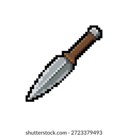 Imagem de faca de arremesso de arte pixel para itens de inventário de uso rápido