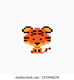 pixel art Tiger