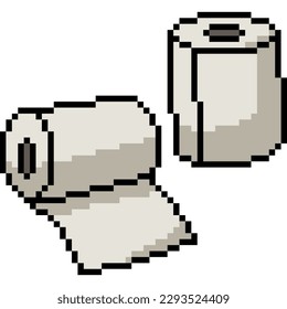 pixel art of toilet paper roll