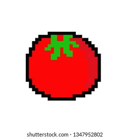 pixel art tomato