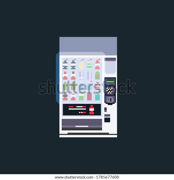 Pixel Art Touch Screen Vending Machine Stock Vector (Royalty Free ...