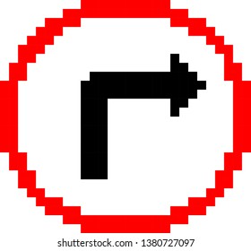 pixel art Traffic Signs