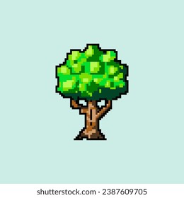 Pixel Art Tree Design Collection