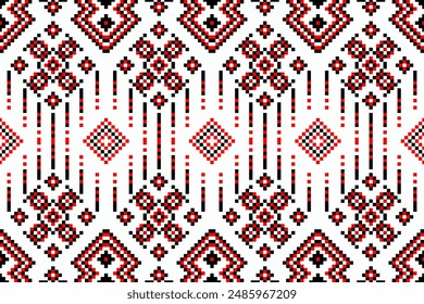 Pixel Art, Tribal Seamless Patterns, Folk Bordado, Estilo Mexicano, Patrones De Tela, Azteca Arte Geométrico Joyería Impresiones, Diseño De Alfombras, Ropa, Cubiertas, Fondo de pantalla, Envolturas, Telas.