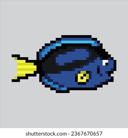 Pixel art tropical Fish. Pixelated sea fish. Ocean sea fish icons background
pixelated for the pixel art game and icon for website and video game. old school retro.