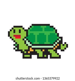 pixel art turtle