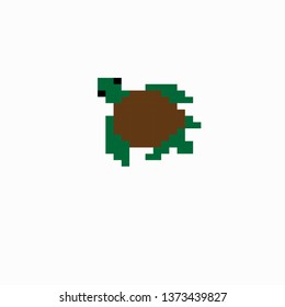pixel art turtle
