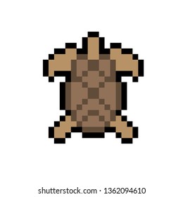 Pixel art turtle sea