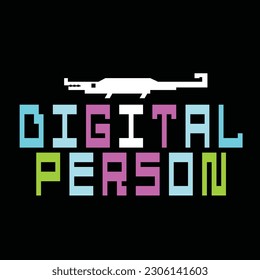 Pixel art . Typographic vector illustration of computer game theme . t shirt graphics