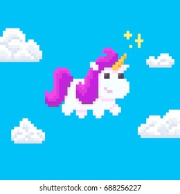Pixel Art Unicorn Images Stock Photos Vectors Shutterstock