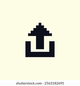 	
pixel art upload icon,good for your project and business.