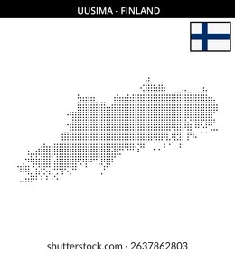 Pixel art of Uusima Finland