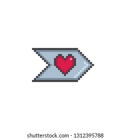 Pixel art Valentine day vector icon set. Sign for web, mobile design and 8 bit games.
Vector illustration. Valentine day, love, wedding symbol.