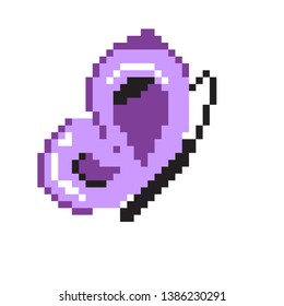 pixel art vector butterfly