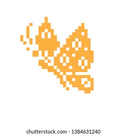 pixel art vector butterfly colorful