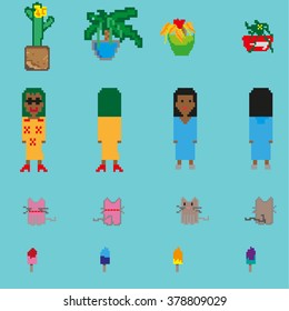 Pixel art vector eps 10