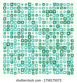 pixel art vector, green vector background with deformed squares, matrix concept, checkered. For online event, conference, webinar, convention, packaging design vector, vector icon, wallpaper