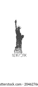 Pixel art vector new york liberty