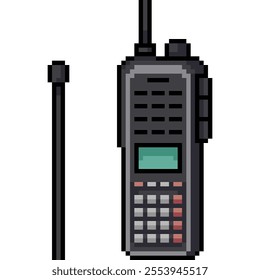 pixel art of very old mobile phone isolated background - Powered by Shutterstock - Get 15% off with code: PIKWIZARD15