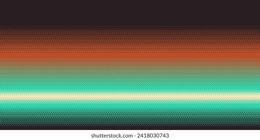 Pixel art vibrant colors gradient on dark. Dithering vector background.