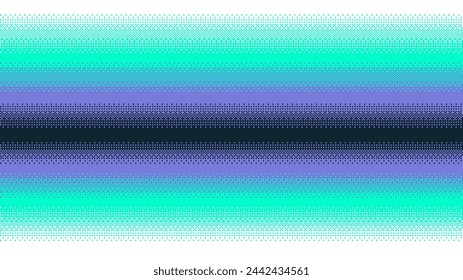 Pixel art vibrant colors gradient on white. Seamless dithering vector background.