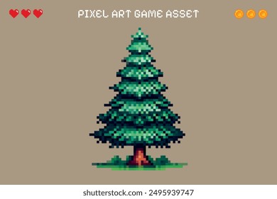 Pixel Art Video Game Asset Vector Isolated Background 2D Sprite Sheet Character Design Retro Vintage