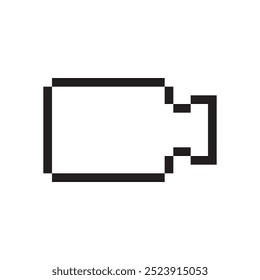 Video Vector de diseño de iconos de pixel art