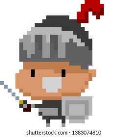 Pixel Art Warrior full body