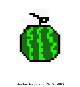 pixel art watermelon