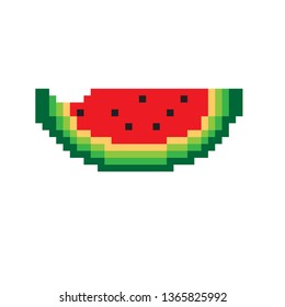 pixel art watermelon