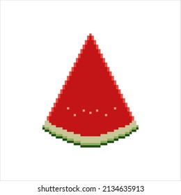 Pixel Art Watermelon Vector Illustration On Stock Vector (Royalty Free ...