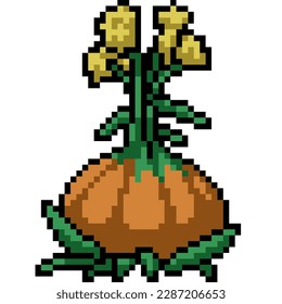 pixel art of weird fantasy plant