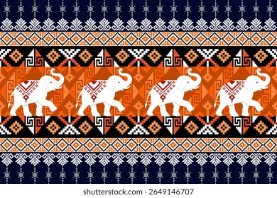Pixel art of white elephants with traditional Thai motifs. Perfect for textile design, cultural projects, and digital artwork inspired by Thai heritage.
ที่