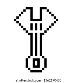 Pixel Art Wrench
