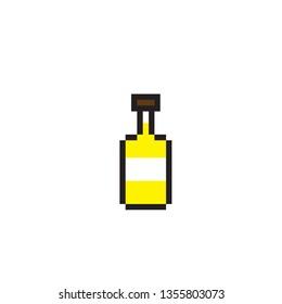 pixel art Yellow bottle