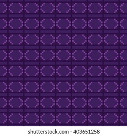 Pixel art zig zag tribal ethnic vector seamless pattern. Geometric squares background.