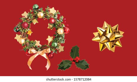 Pixel Arts Christmas item decorations